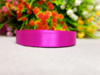 Атласная лента/ 1,2 см/ 23 метра/  фуксия
