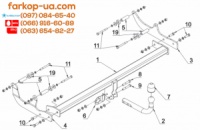 Тягово-сцепное устройство (фаркоп) Renault Fluence (2009-2016)