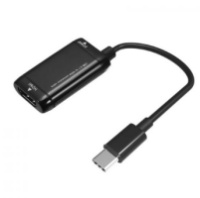 Конвертер Type-C (папа) на HDMI(мама) MHL, Black, Пакет