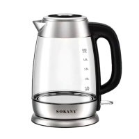 Электрочайник Sokany SK-SH-1069 Electric Kettle 2000W 2l прозрачный чайник