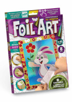 Foil Art – Самоклеющаяся аппликация из фольги. Картина с эффектом позолоты. Зайчик (Danko Toys)