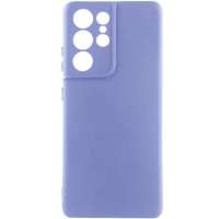 Чохол Silicone Cover Lakshmi Full Camera (A) для Samsung Galaxy S21 Ultra, Бузковий / Dasheen - купити в SmartEra.ua