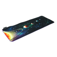 Коврик 300*800 для мыши «Solar system in star dust» тканевый с боковой прошивкой, толщина 3 мм, RGB подсветка , питание USB 1,8 м, Color Box