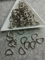 Полукольца соединительные. Размер -13 мм. Цвет - серебро.