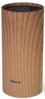 Подставка-колода Fissman Wood для кухонных ножей и ножниц 22х11см