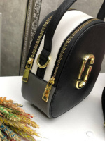 Чорний стильний молодіжний клатч з екошкіри, зі знімним довгим ременем (0260)