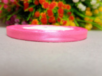 Атласная лента/ 0.6мм/ 23 метра/  темно-розовый