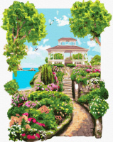 Картина за номерами «Коллонада у саду» 40х50см