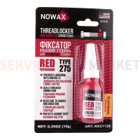 NOWAX NX21129 Фіксатор різьби для побутової техніки THREADLOCKER RED 10g