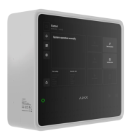Беспроводной приемно-контрольный прибор пожарный с поддержкой устройств для защиты от вторжения Ajax EN54 Fire Hub Jeweller White