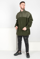 Чоловіча кофта на блискавці кольору хакі