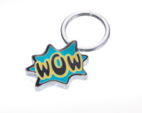 Брелок Troika «Wow» синій