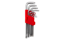 Набір Torx ключів Intertool 9 шт. Подовжені (HT-0608)