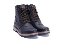 Зимові шкіряні черевики Black Flotar Military Style