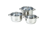 Набор посуды нержавеющий Maestro 3 х 4 х 5 л (3 шт.) MR-2020-6XL (MR-2020-6XL)