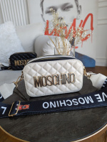 Сумочка Moschino кросс-боді стегана молочний
