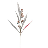 Ветка декоративная YES Цветные листики 974780 88 см серая