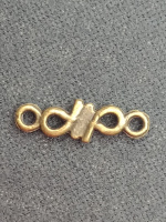 Коннектор. Размер - 1,5×0.5 см. Цвет - бронза.  Цена указана за 1 шт