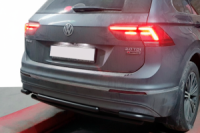 Задняя защита AK001-2 Черный (нерж. сталь) для Volkswagen Tiguan 2016-2023 гг
