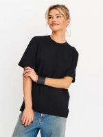Футболка женская черная (2XL-3XL)