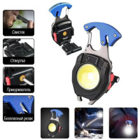 Ліхтар MULTIFUNCTIONAL W5147/LL-202-COB(White+Yellow+Red), multitool, Li-Ion акумулятор, магніт, карабін, викрутка, запальничка