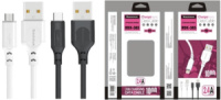 Кабель microUSB (V8) REDDAX RDX-385 BLACK (1 м)