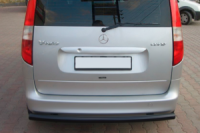 Задний кенгурятник Black (нержавейка) для Mercedes Vaneo W414 2001-2005 гг