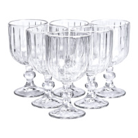 Набор бокалов для вина 6 штук 400 мл стеклянные подарочные бокалы на ножке HP-YH-66