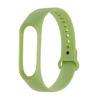 Ремешок силиконовый для Xiaomi Mi Band 3/ 4  27 светло-зелёный