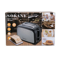 Тостер для хліба Sokany HJT-008s 7 температурних режимів на 2 скибочки з підігрівом 800 Вт