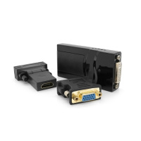 Конвертер USB 2.0 to HDMI/ VGA/DVI, Black, Box