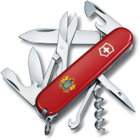 Нож Victorinox Climber Ukraine Red «Великий Герб України» (1.3703_T0400u)