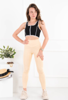 Жіночі лосини молочного кольору