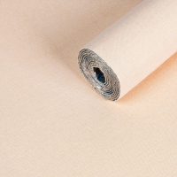 Льняные тёплые обои на самоклейке 2800х650х2мм Персиковый оттенок (D) SW-00001493