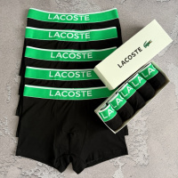 Чоловічий набір трусів 5 шт Lacoste колір чорний