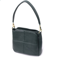 Кожаная сумка для женщин с тремя отделениями Vintage 22977 Зеленый