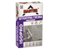 MASTER ISOPRO (30 кг) Штукатурка універсальна гіпсова з перлітом (товщина до 50мм)