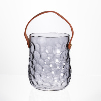 Ваза сумочка с ручкой 13×9.5×18 см декоративная Серый HP-19-153-5