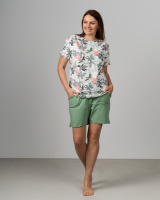 Жіночий комплект футболка з шортиками БАТАЛ 2XL, 3XL, 4XL, 5XL