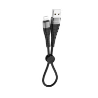 Кабель заряджання та синхронізації Borofone BX32 Munificent USB to Lightning (0.25m) Чорний - купити в SmartEra.ua