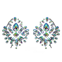 Наклейки кристаллы для груди Crystals 6 8510 17х9.5 см