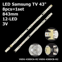 LED підсвітка Samsung TV 43« 12-led 3V 843mm V6DU-430DCA-R2 V6DU-430DCB-R2 8шт.