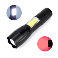 Ліхтар C609-T6(Red)+COB(White), Li-Ion акумулятор, ЗУ microUSB, zoom