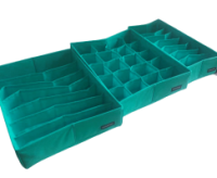 Комплект органайзеров  для нижнего белья 3 шт ORGANIZE (лазурь)