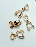 Держатель/ размер 4*14мм / цвет  золото