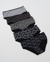 Батальні трусики - темний мікс із малюнками   5 шт.