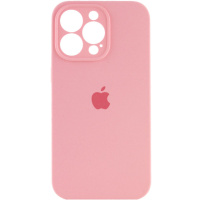 Чохол Silicone Case Full Camera Protective (AA) для Apple iPhone 15 Pro (6.1«), Рожевий / Light pink - купити в SmartEra.ua