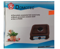 Газовая плита DOMOTEC MS-6601 на 1 конфорку. Цвет: коричневый