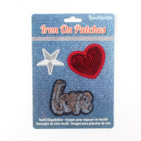 Дисплей шеврони Iron on Patches «Срібна зірка»