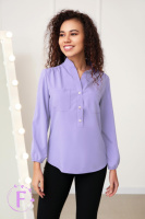 Жіноча блузка «Sellin» оптом | Батал 50-52, Лавандовий
